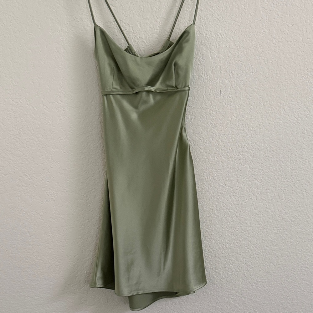 Princess Polly Elegant Green Slip Dress